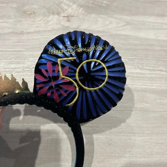 Disney Parks Mickey Main Attraction Ear Headband Cinderella Castle Fireworks - Picture 8 of 14